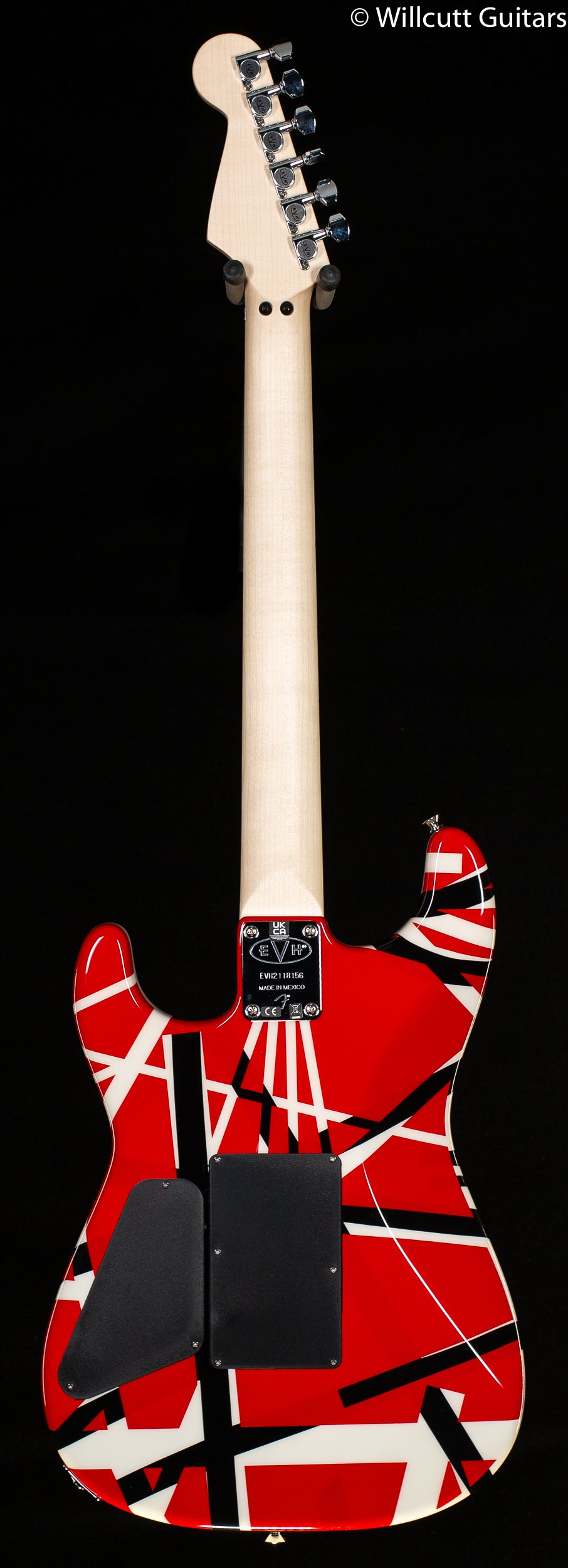 EVH Striped Series Red with Black Stripes (156)