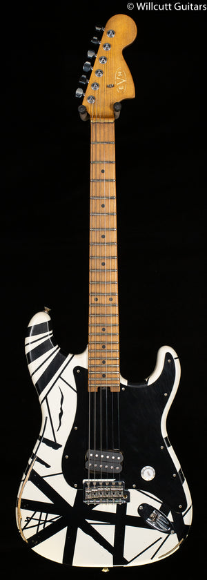EVH Striped Series '78 Eruption White with Black Stripes Relic (719)