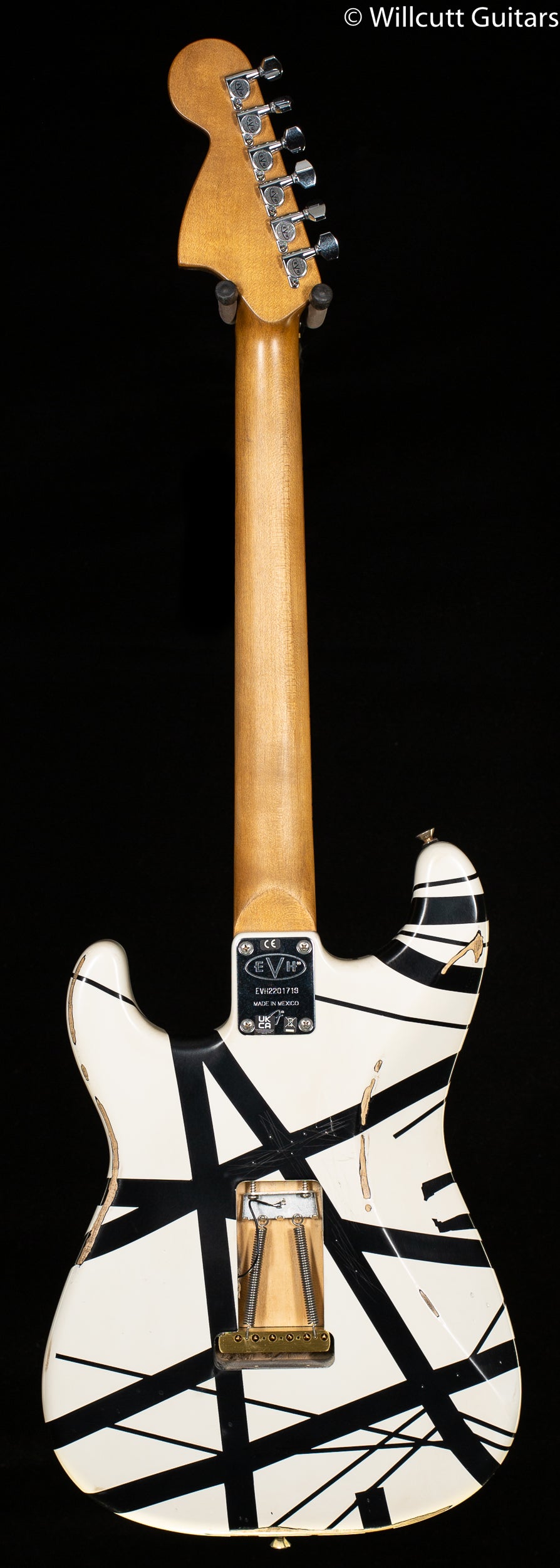 EVH Striped Series '78 Eruption White with Black Stripes Relic (719)