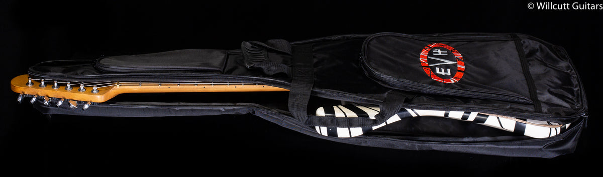 EVH Striped Series '78 Eruption White with Black Stripes Relic (759)