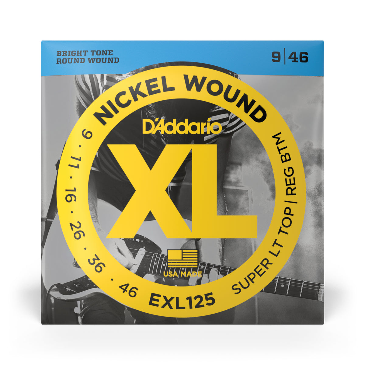 D'Addario EXL125 09-46 Super Light, XL Nickel