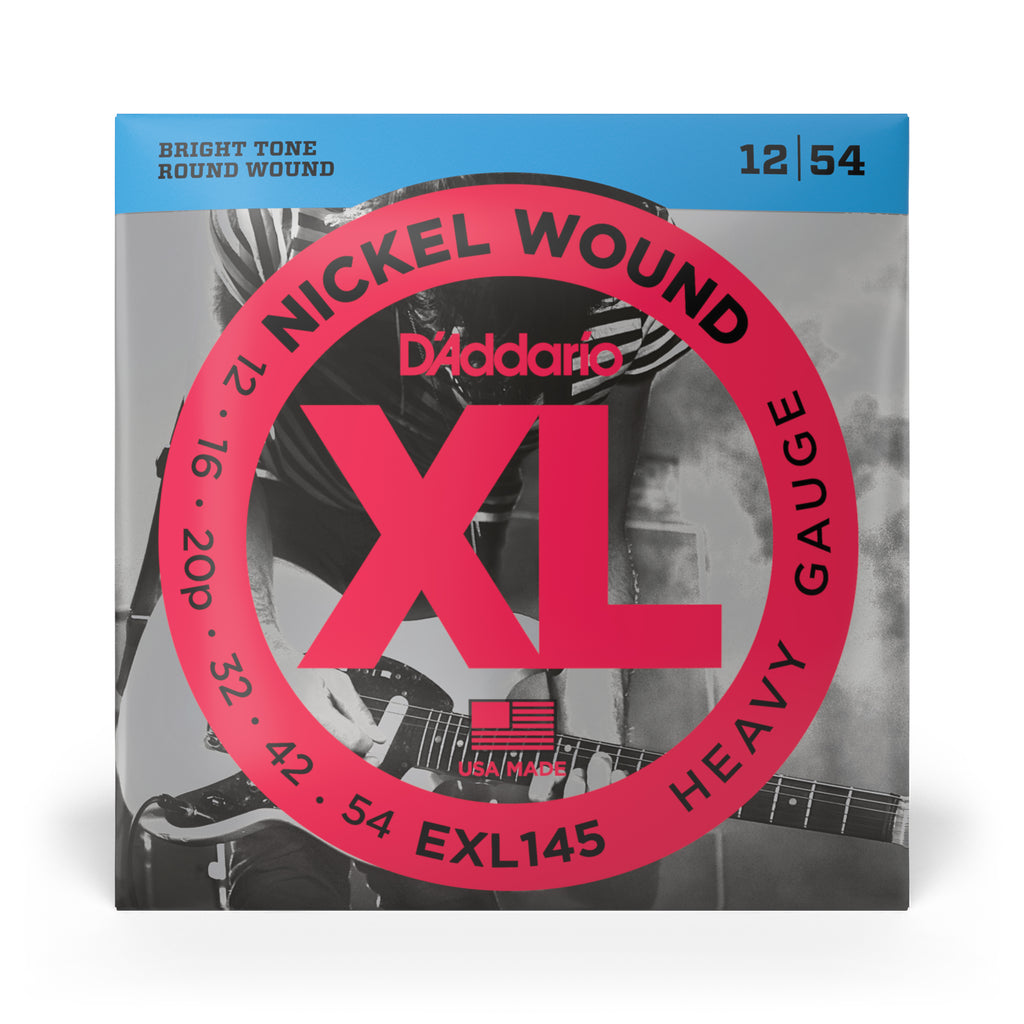 D'Addario EXL145 12-54 Heavy, Plain 3rd, XL Nickel - Willcutt Guitars