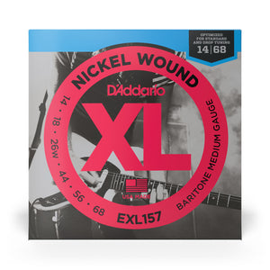 D'Addario EXL157 14-68 Baritone Medium, XL Nickel