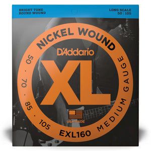 D'Addario EXL160 50-105 Medium, Long Scale, XL Nickel