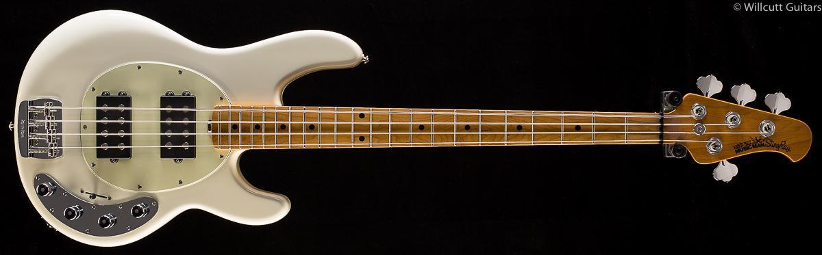 Ernie Ball Music Man StingRay 4 Ivory White HH - Willcutt Guitars