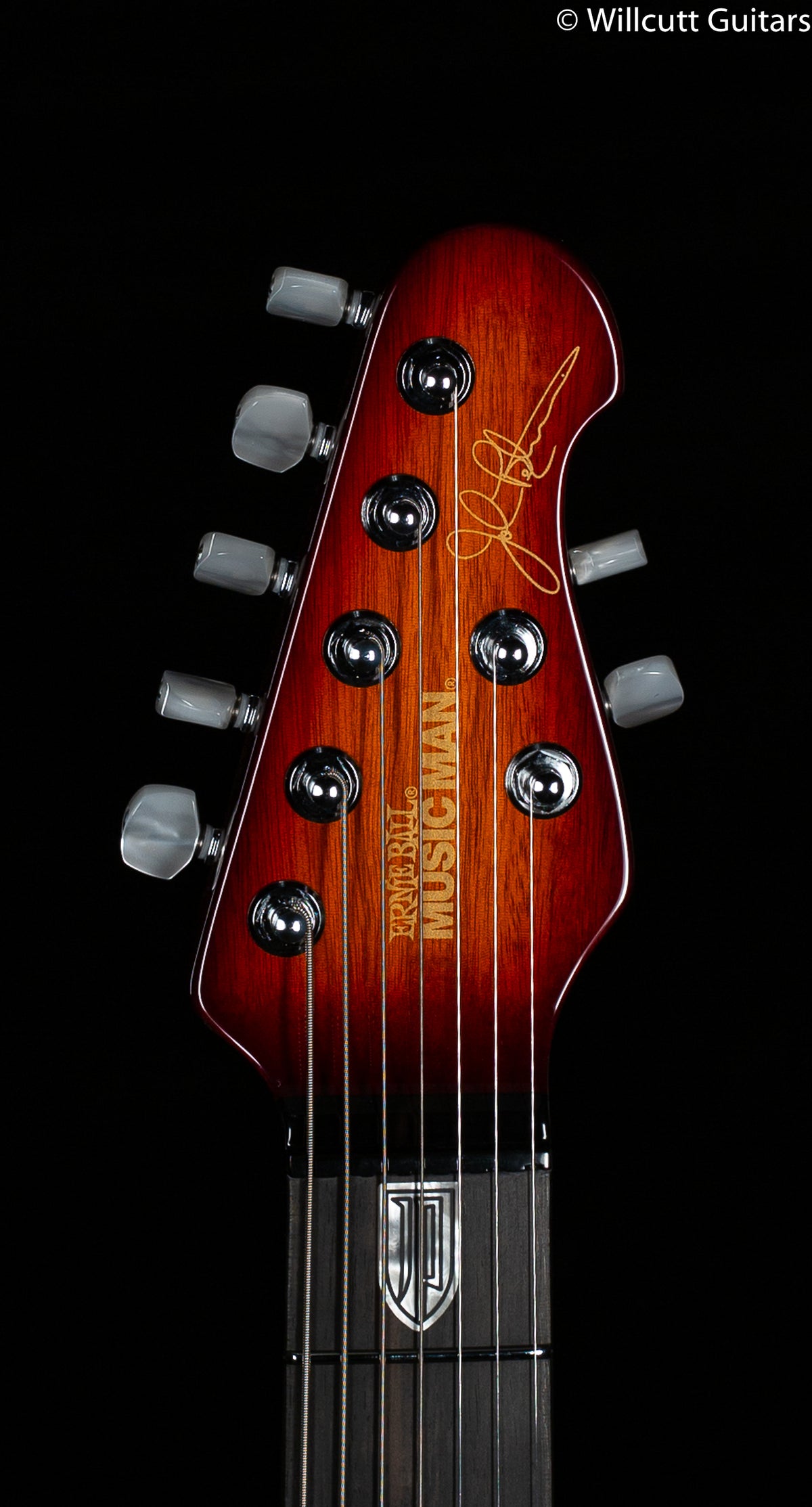 Ernie Ball Music Man 7-String John Petrucci Figured Top Island Burst Koa