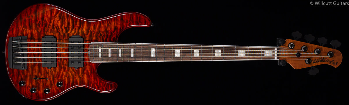 Ernie Ball Music Man BFR Stingray 5 HH Giants Orange Quilt (408