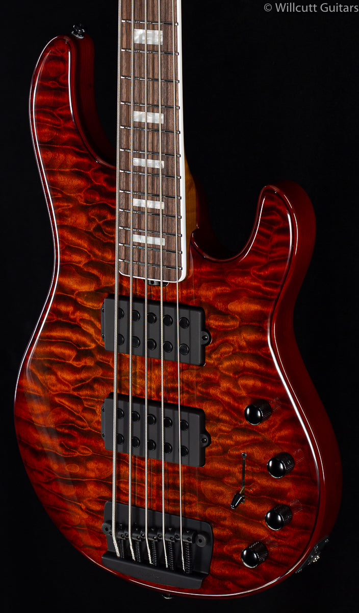 Ernie Ball Music Man BFR Stingray 5 HH Giants Orange Quilt (408)