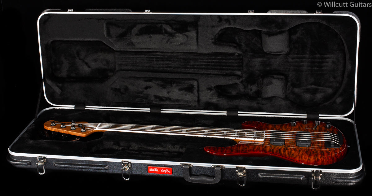 Ernie Ball Music Man BFR Stingray 5 HH Giants Orange Quilt (408)