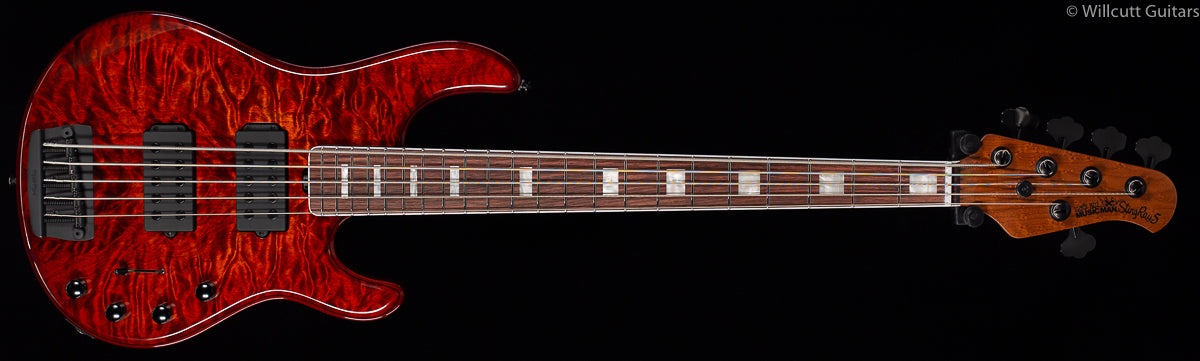 Ernie Ball Music Man BFR Stingray 5 HH Giants Orange Quilt (114)