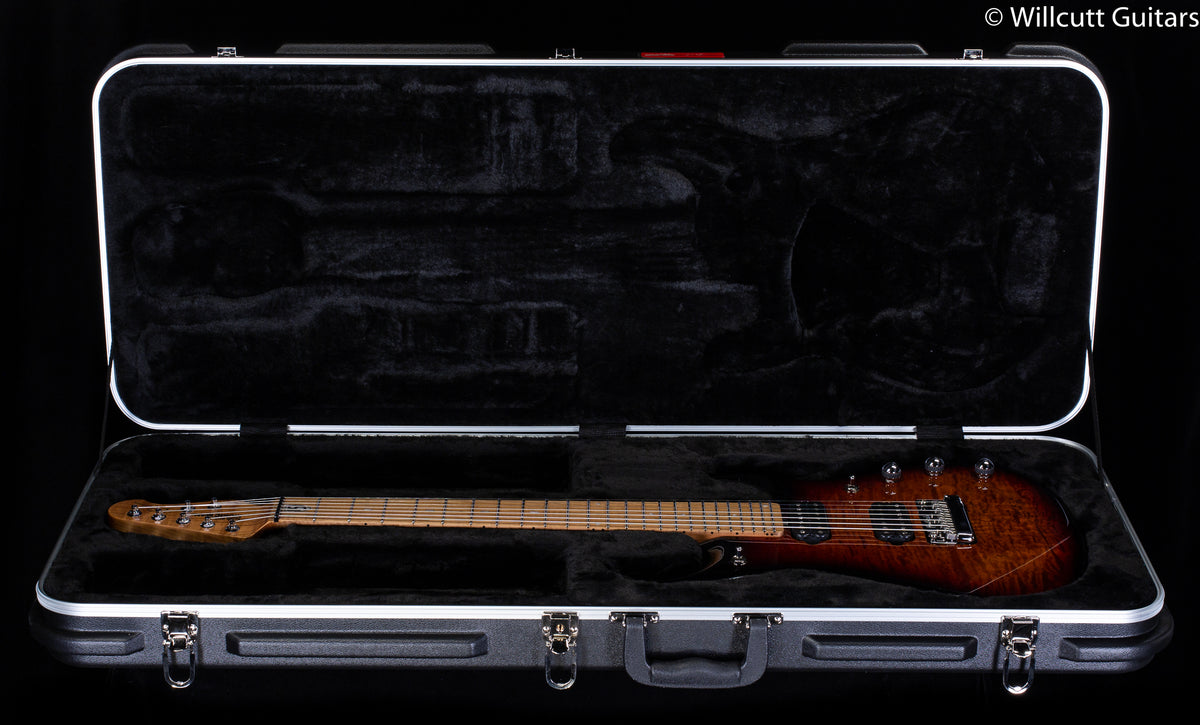 Ernie Ball Music Man JP15 7 string Tiger Eye Quilt Top (610)