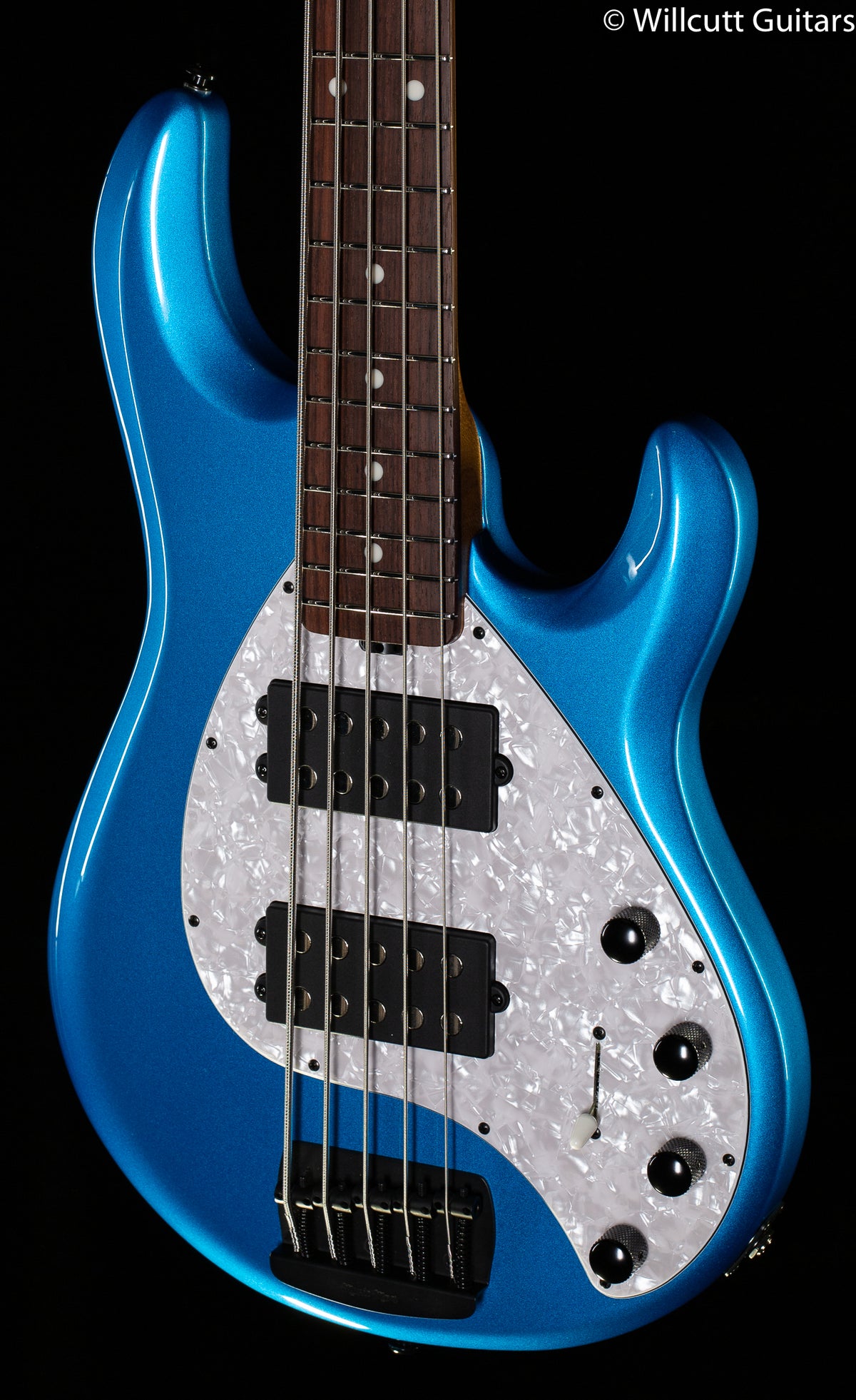 Ernie Ball Music Man Stingray Special 5 HH Speed Blue Bass Guitar (503 -  Willcutt Guitars