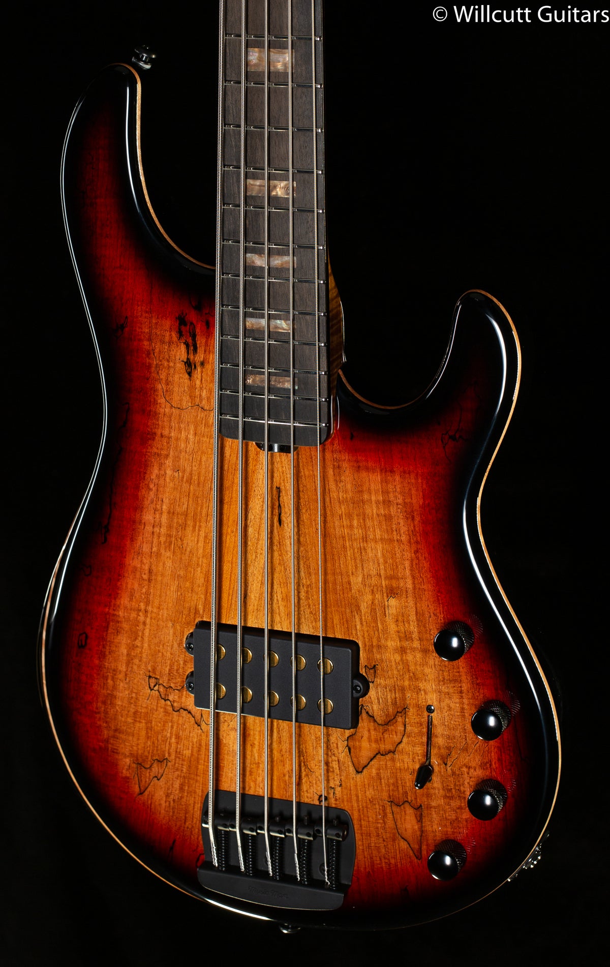 Ernie Ball Music Man StingRay 5 String Bass 35th Anniversary Spalted Sunburst (709)