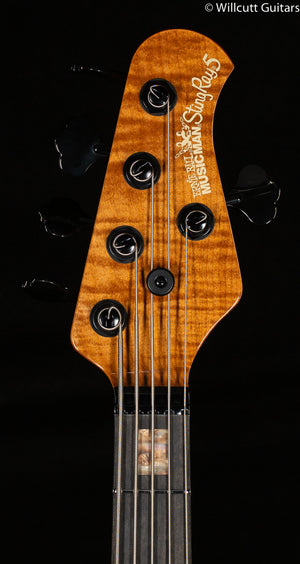 Ernie Ball Music Man StingRay 5 String Bass 35th Anniversary Spalted Sunburst (709)