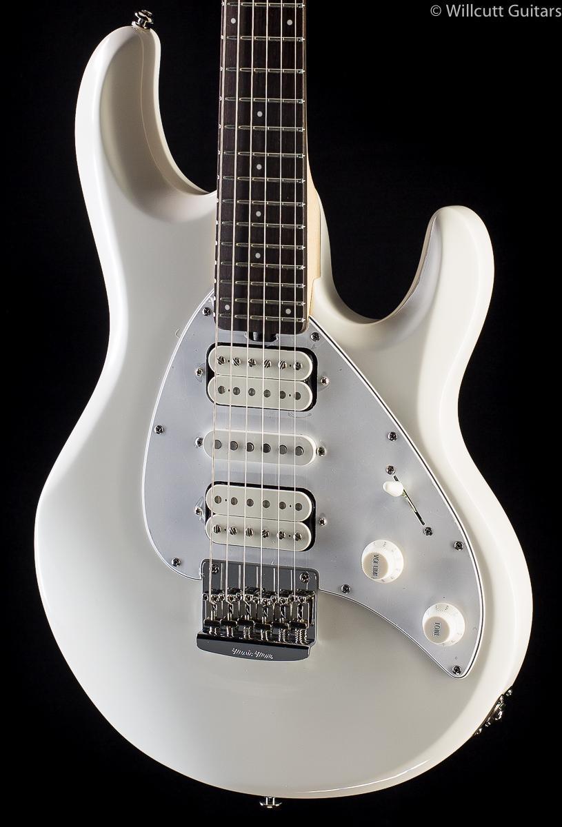 Ernie Ball Music Man Silhouette White, Rosewood - Willcutt Guitars