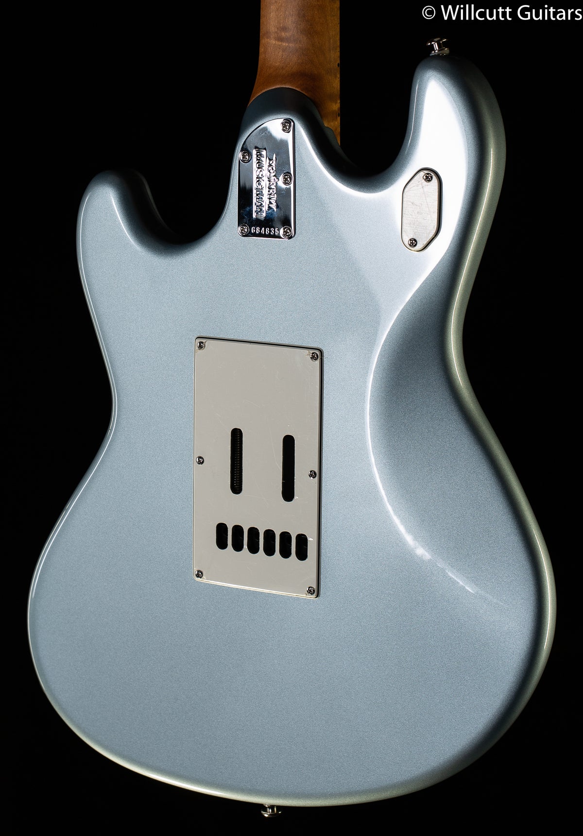 Ernie Ball Music Man Stingray Guitar HH Trem Firemist Silver