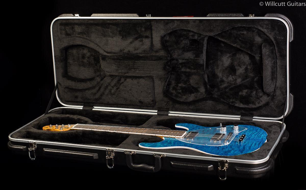 Ernie Ball Music Man Steve Morse HH Tahitian Blue Quilt