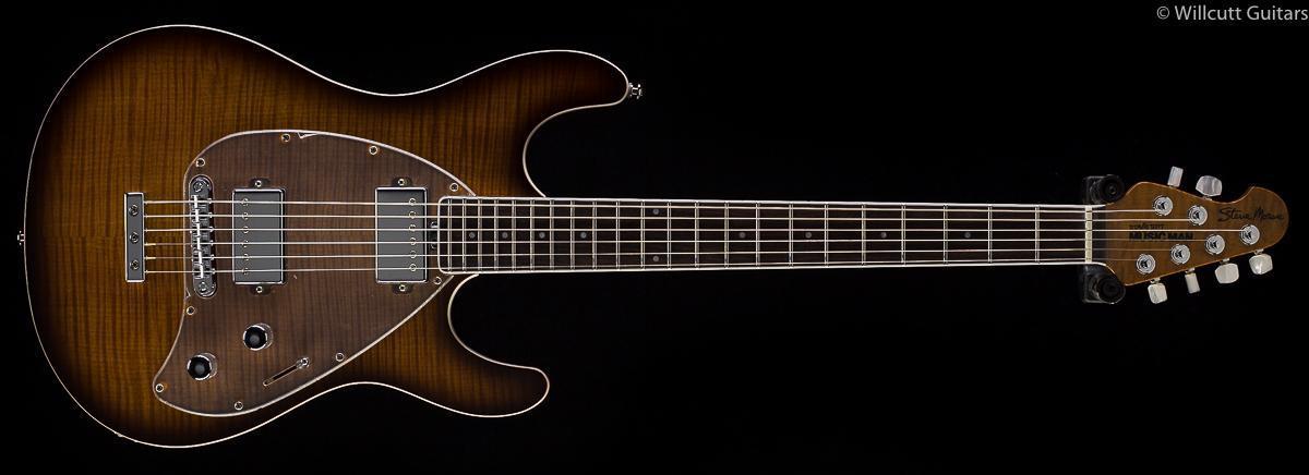 Ernie Ball Music Man BFR Steve Morse Caramel Burst Flame