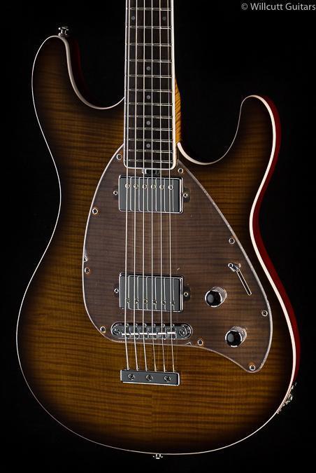 Ernie Ball Music Man BFR Steve Morse Caramel Burst Flame