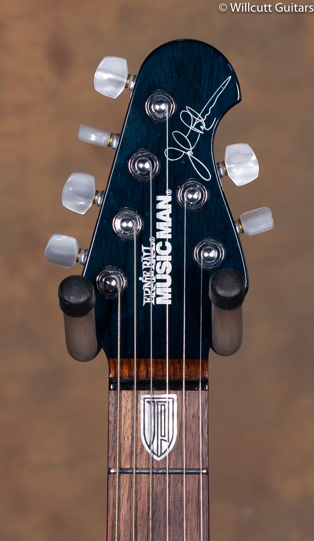 Ernie Ball Music Man John Petrucci BFR Quilt Balboa Blue Piezo USED