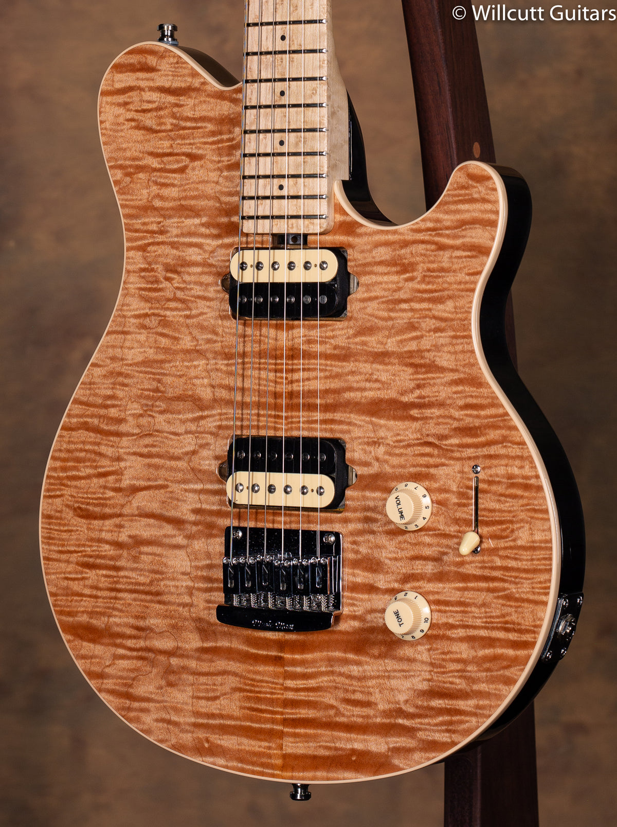 Ernie Ball Music Man Axis Super Sport Hardtail Natural Flame USED