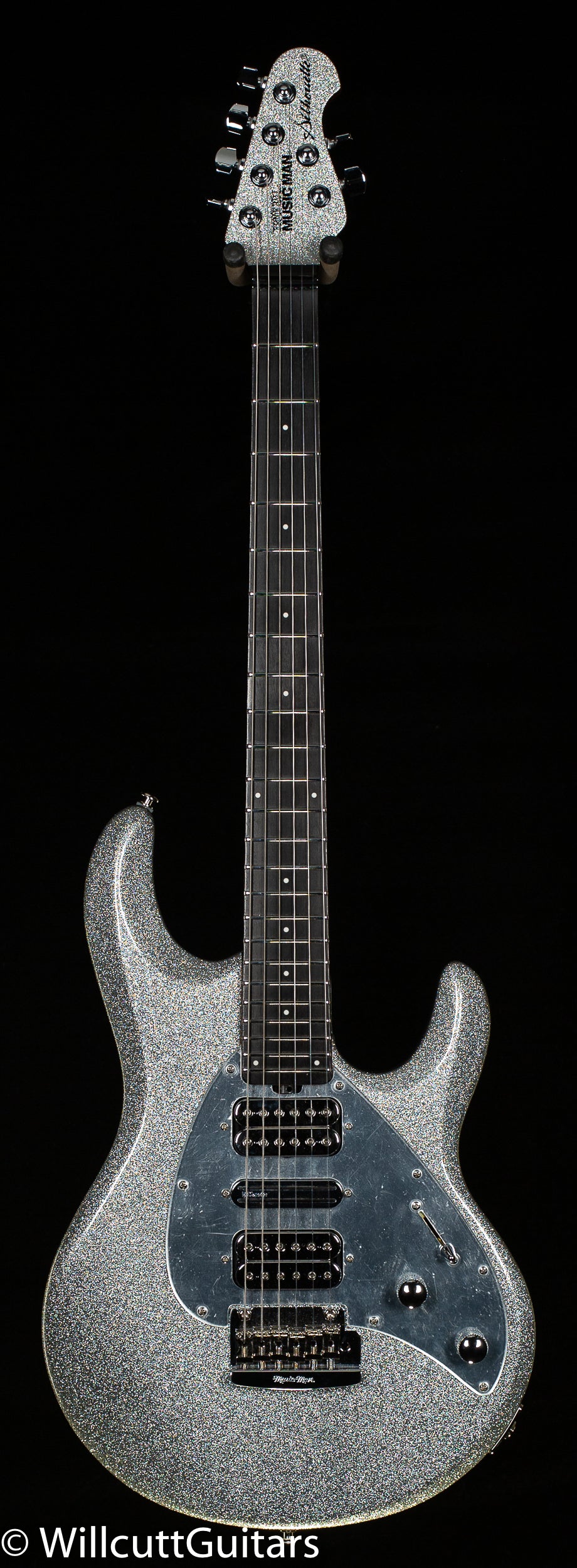 Ernie Ball Music Man BFR Silhouette HSH Trem Silver Sparkle