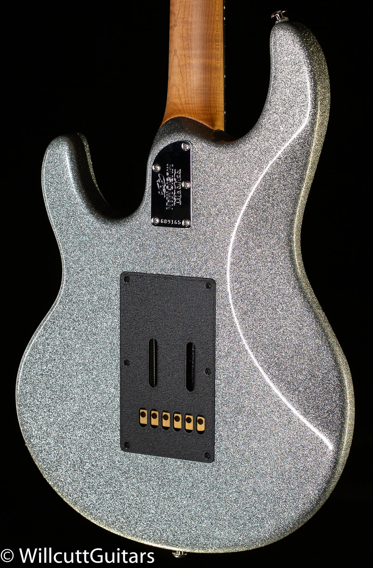 Ernie Ball Music Man BFR Silhouette HSH Trem Silver Sparkle