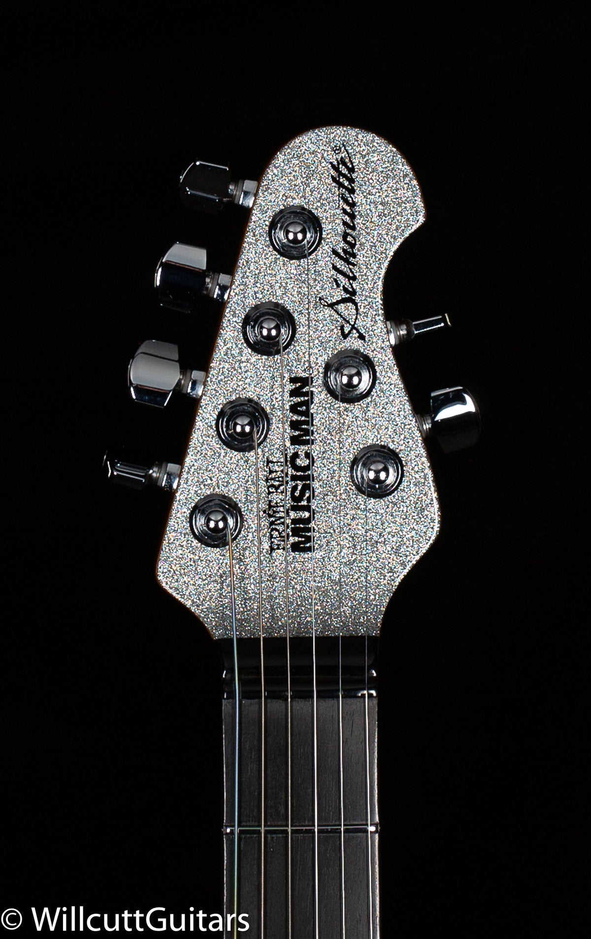 Ernie Ball Music Man BFR Silhouette HSH Trem Silver Sparkle