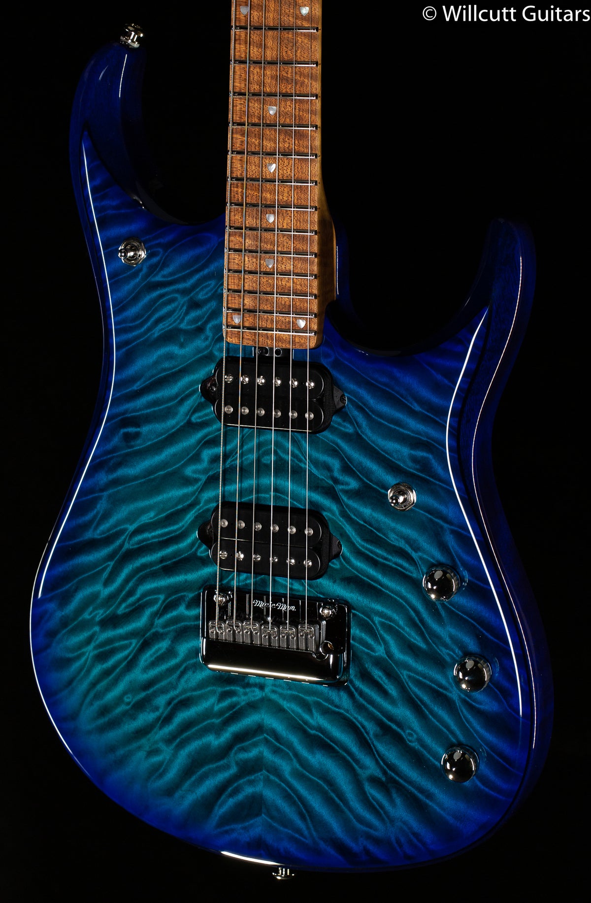 Ernie Ball Music Man JP15  Cerulean Paradise Quilt