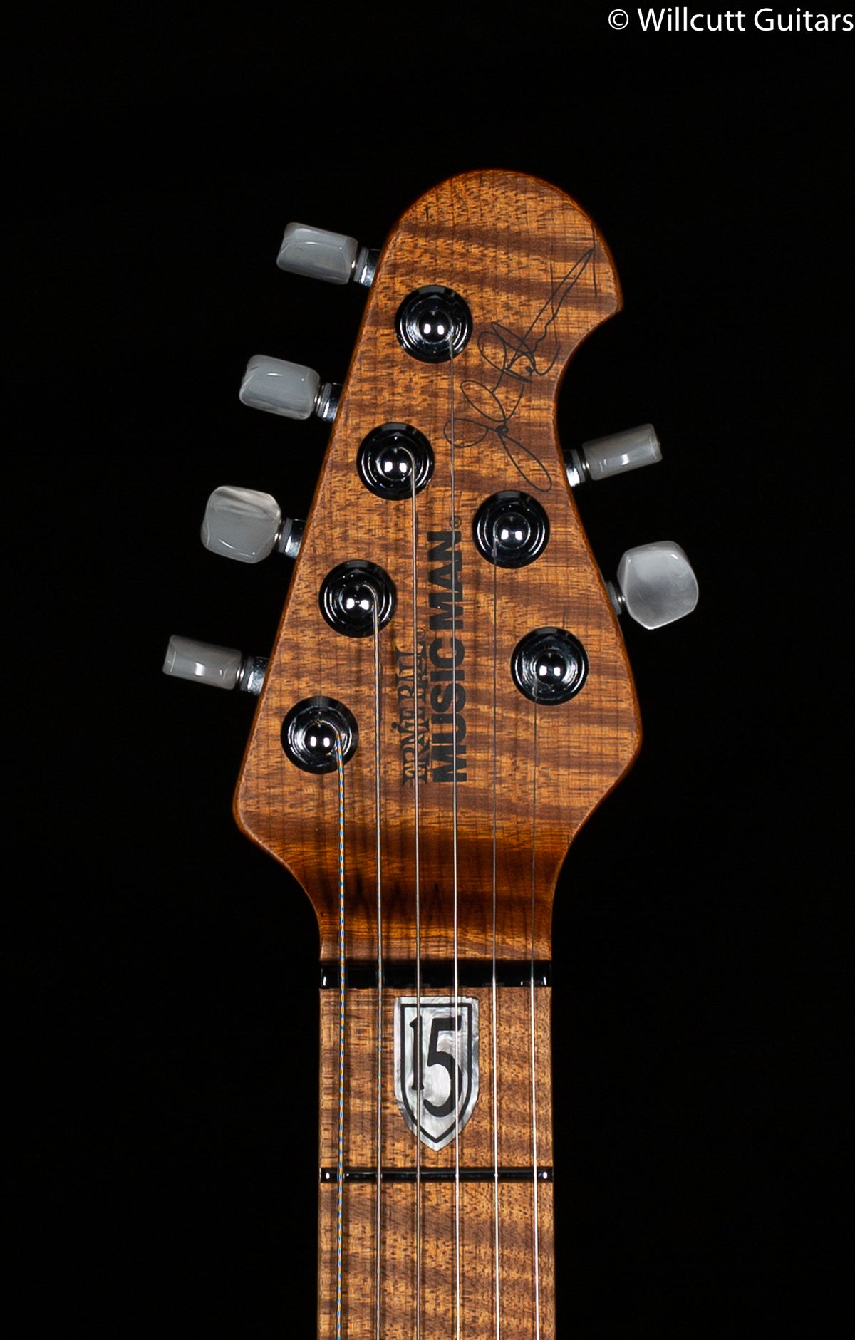 Ernie Ball Music Man JP15  Cerulean Paradise Quilt