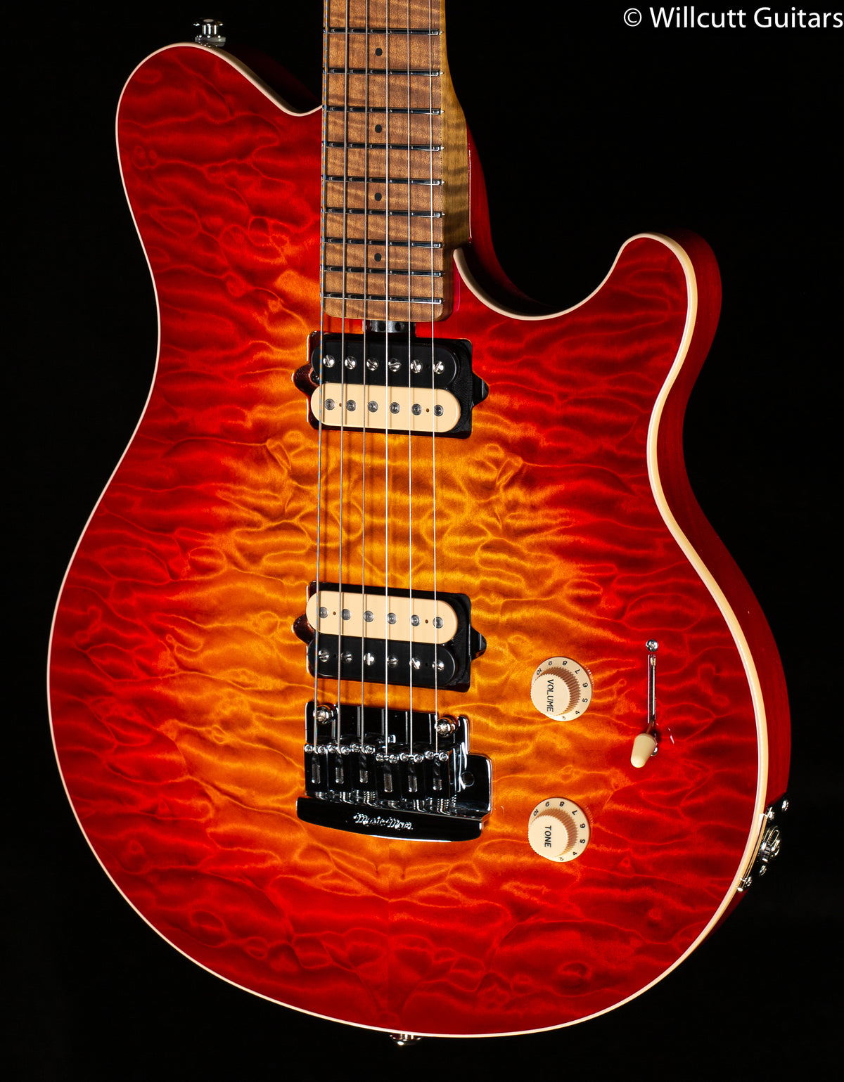 Ernie Ball Music Man Willcutt Limited Axis Super Sport HH Lava Burst Quilt