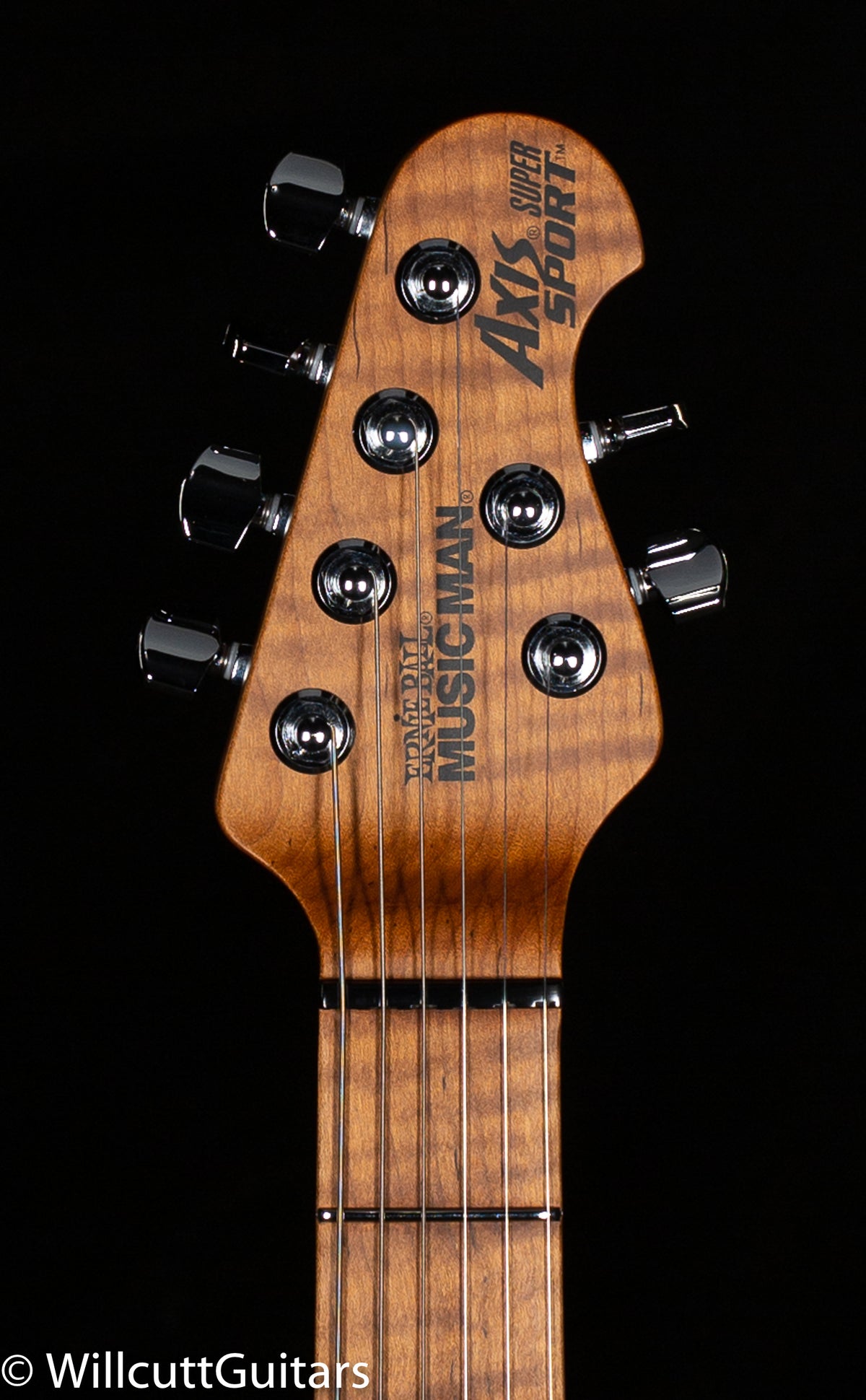 Ernie Ball Music Man Axis Super Sport HH Trem Yucatan Blue Quilt