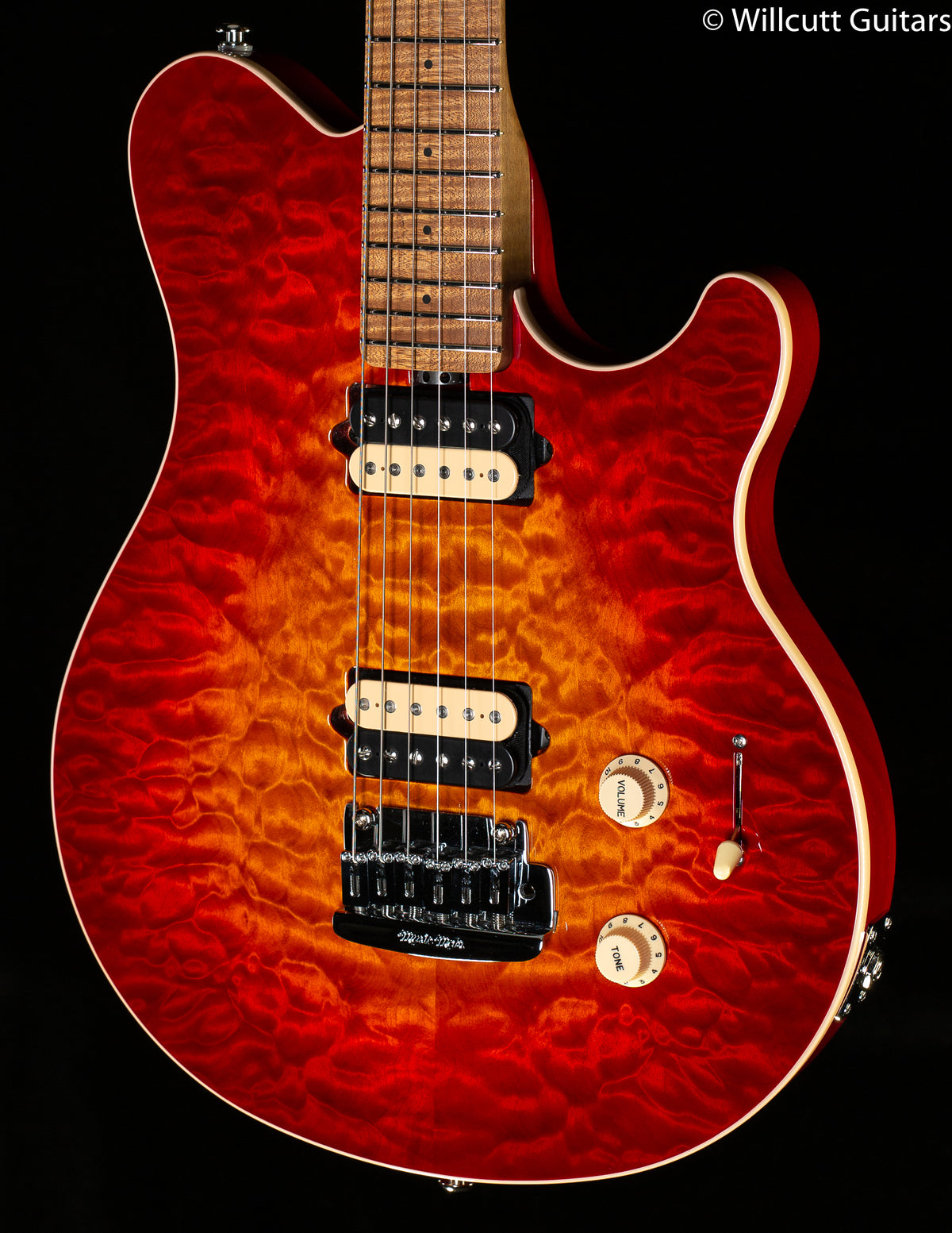 Ernie Ball Music Man Willcutt Limited Axis Super Sport HH Lava Burst Quilt