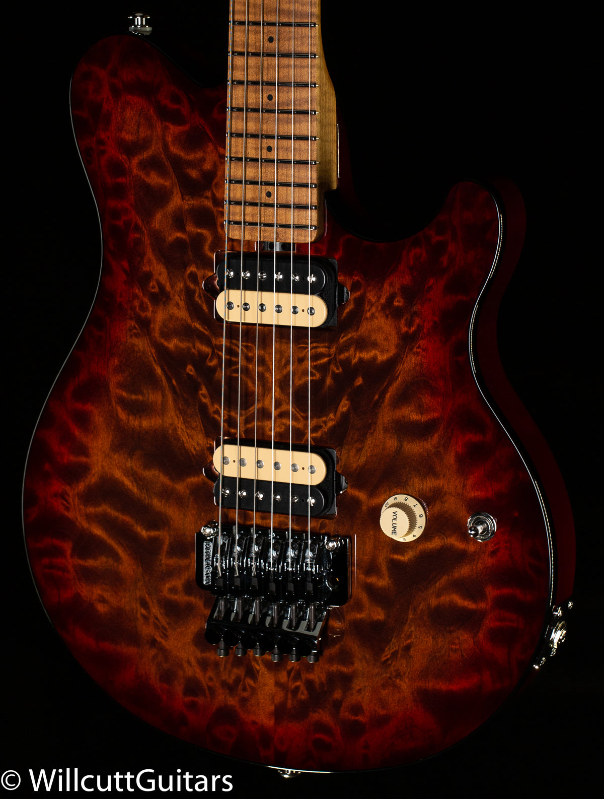 Ernie Ball Music Man Axis Roasted Amber Quilt - Willcutt Guitars