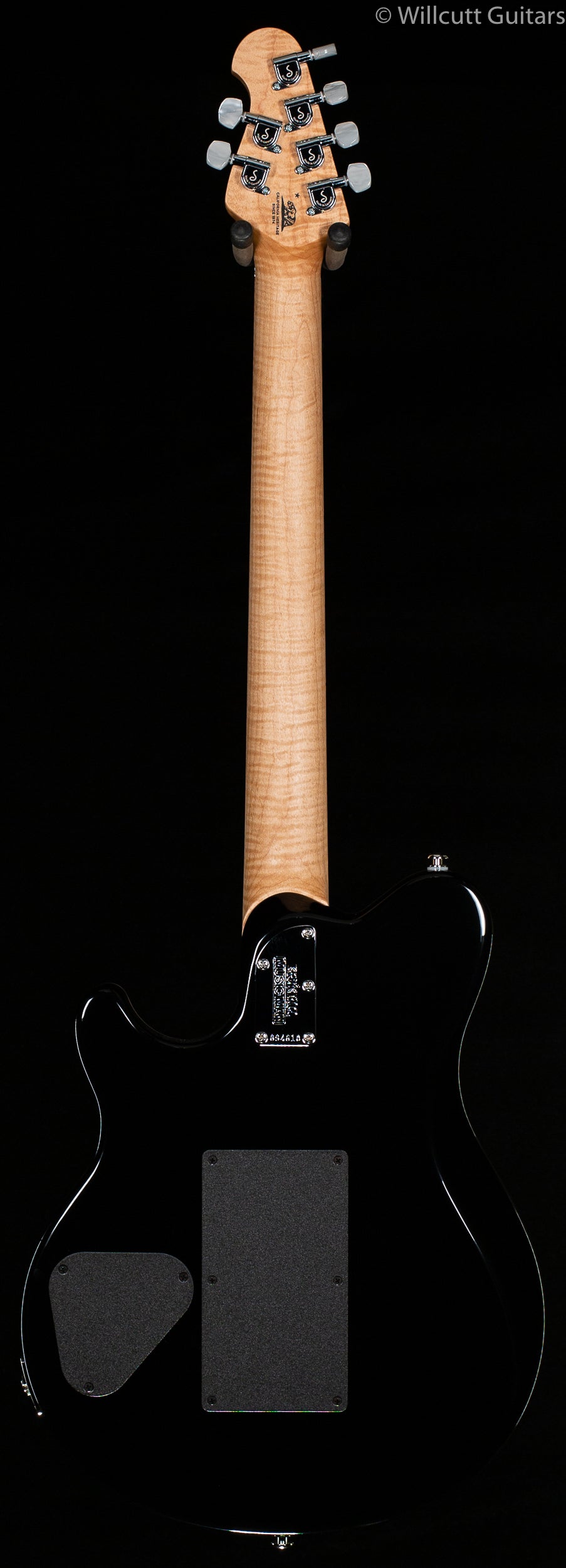 Ernie Ball Music Man Axis Balboa Blue Quilt, Maple