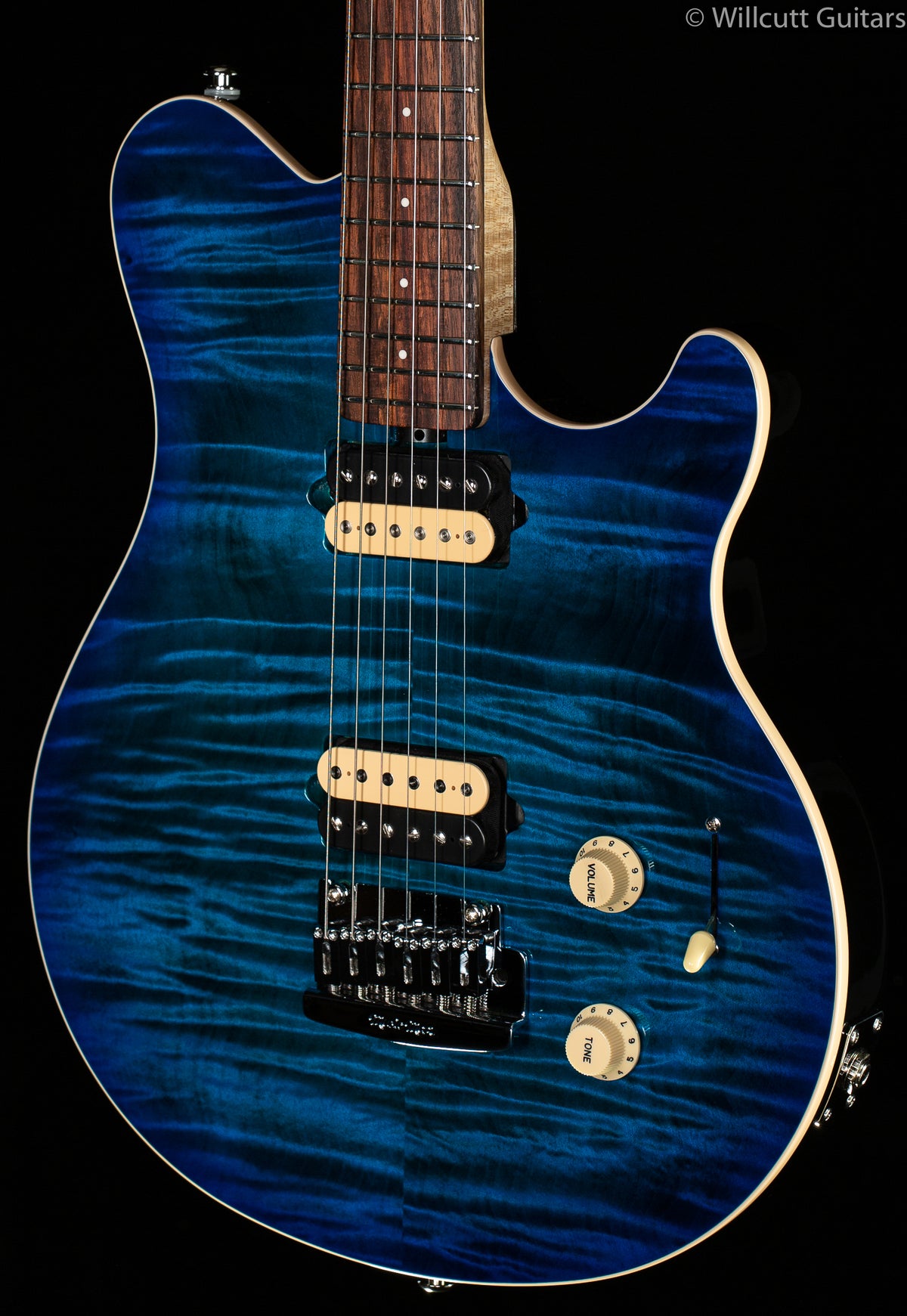Ernie Ball Music Man Axis Super Sport Balboa Blue Flame Rosewood
