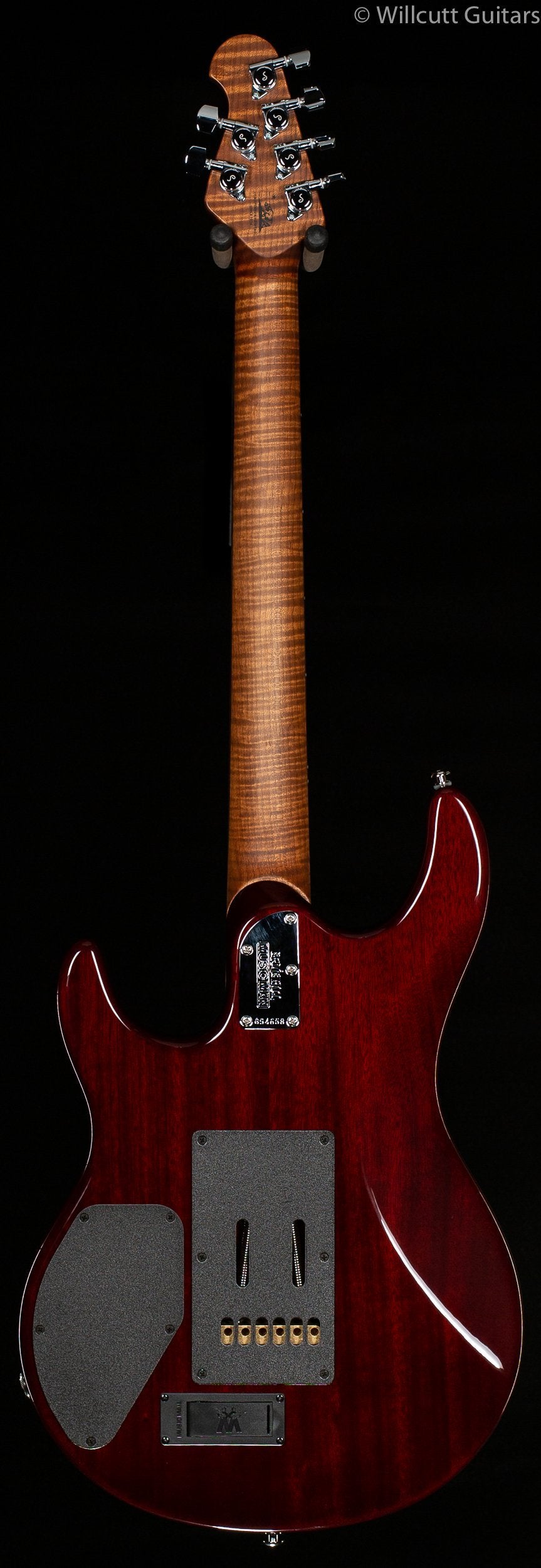 Ernie Ball Music Man Luke III HSS Flame Maple Top Lucious Luke Green