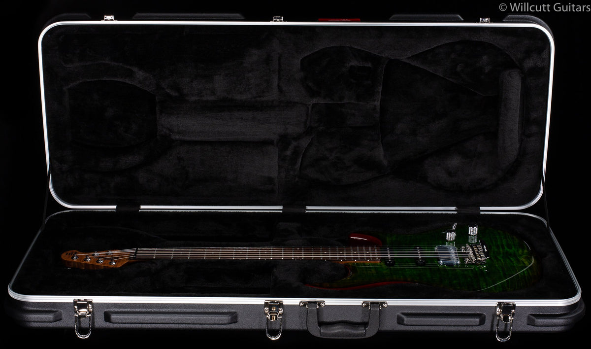 Ernie Ball Music Man Luke III HSS Flame Maple Top Lucious Luke Green