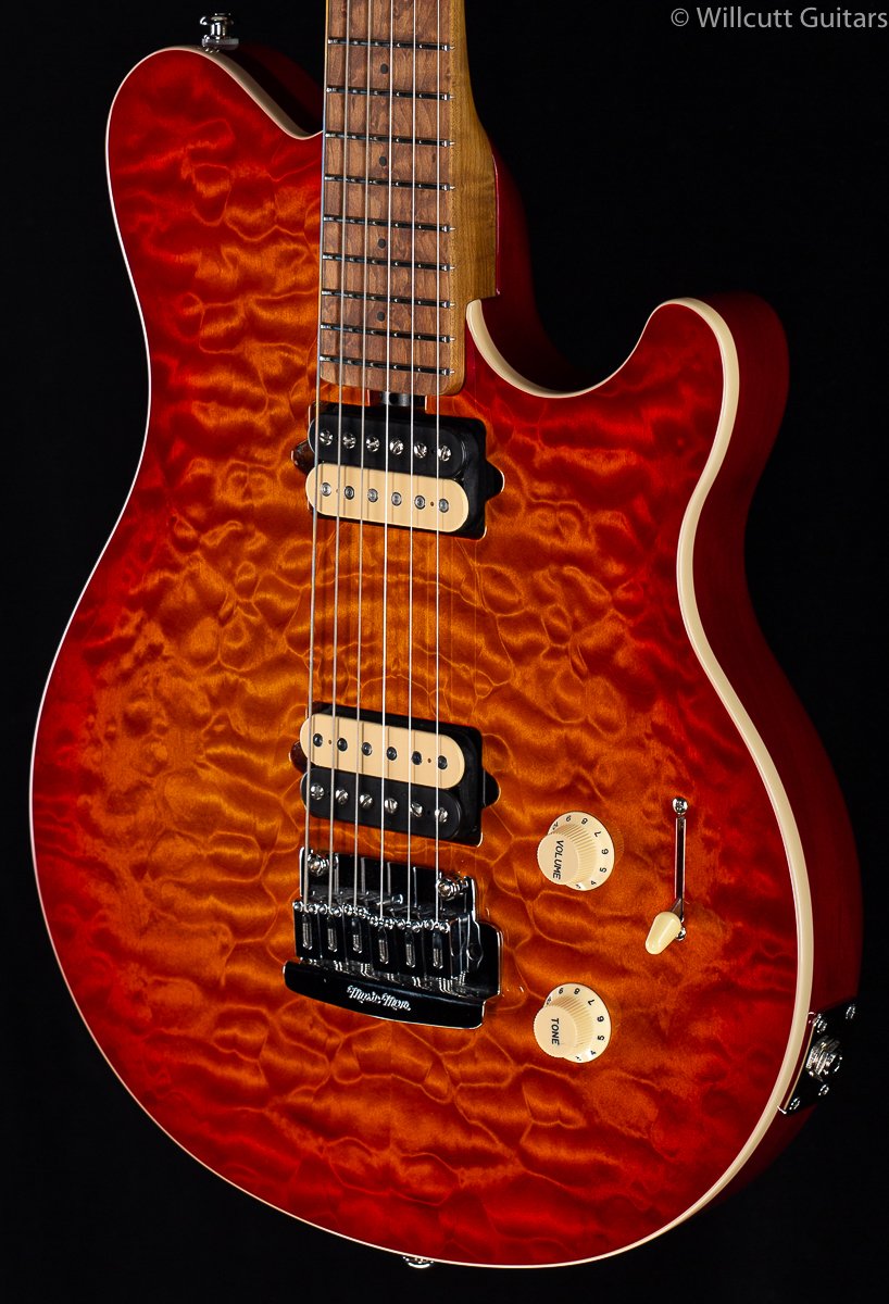 Ernie Ball Music Man Willcutt Limited Axis Super Sport HH Lava Burst Quilt