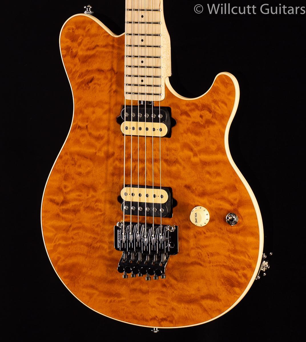 Ernie Ball Music Man Axis Trans Gold Quilt - Willcutt Guitars