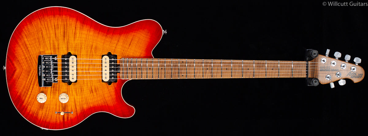 Ernie Ball Music Man Willcutt Limited Axis Super Sport Lava Burst Flame (166)
