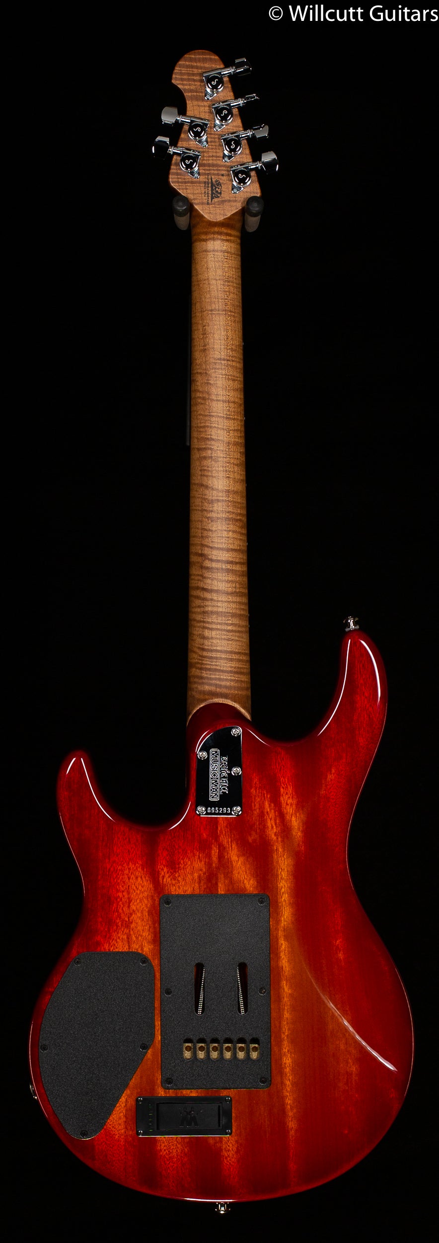 Ernie Ball Music Man Luke III HH Cherry Burst Flame - Willcutt Guitars