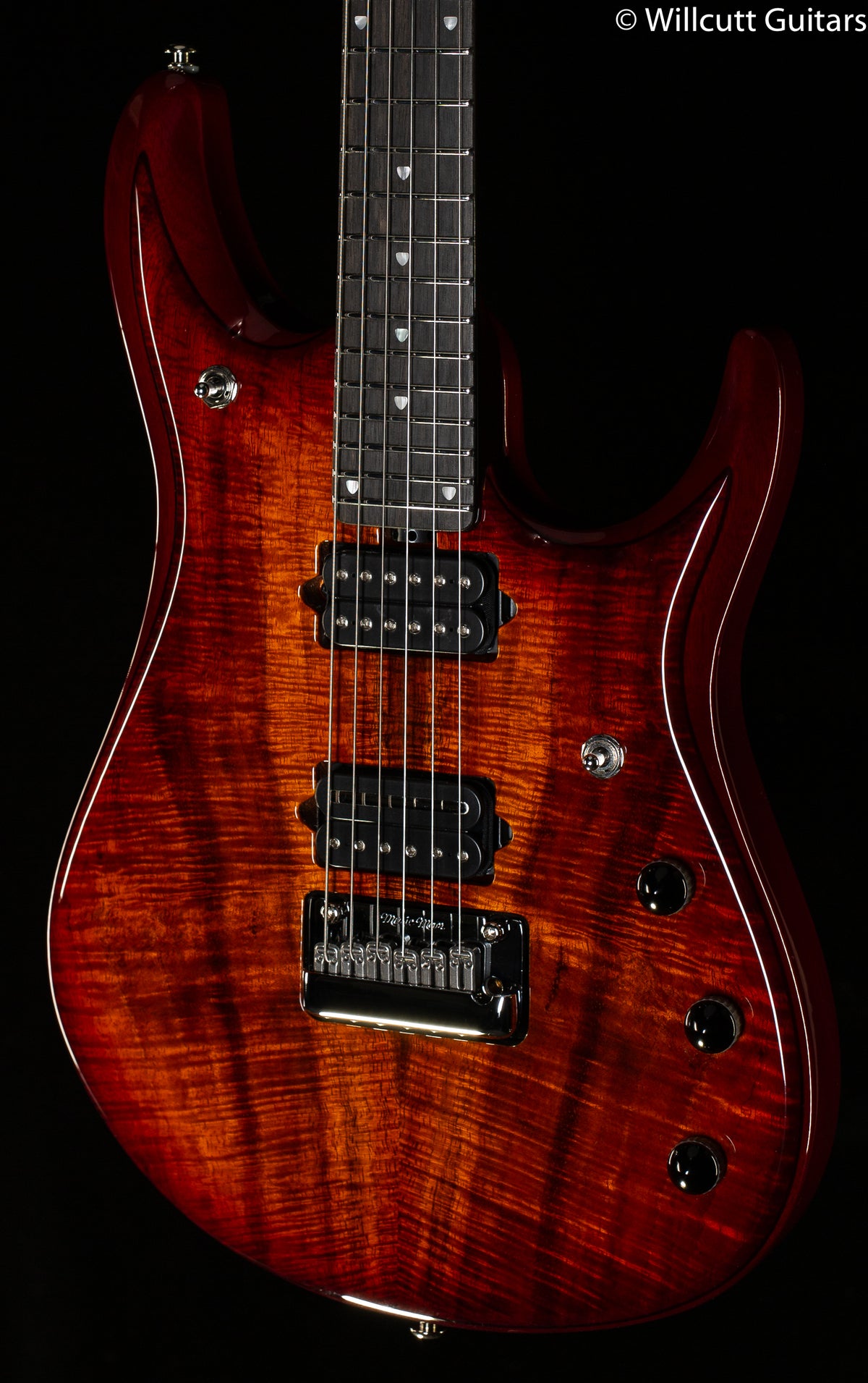 Ernie Ball Music Man John Petrucci Figured Top Island Burst Koa