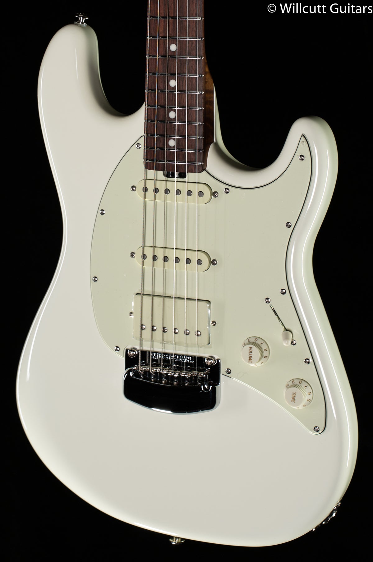 Ernie Ball Music Man Cutlass HSS Trem Ivory White