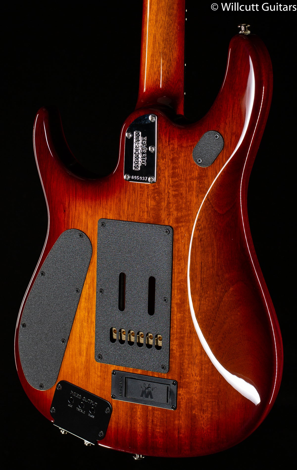 Ernie Ball Music Man John Petrucci Figured Top Island Burst Koa