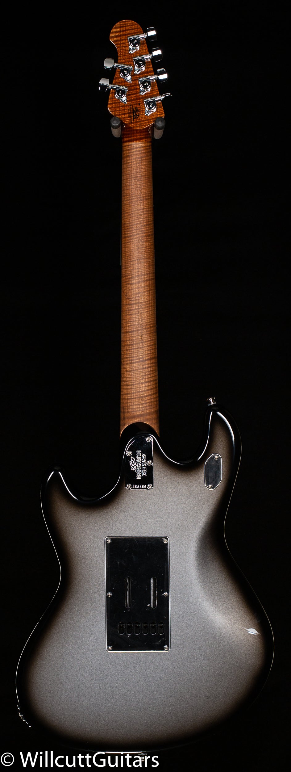 Ernie Ball Music Man Stingray Guitar HH Trem Silver Burst The Governor