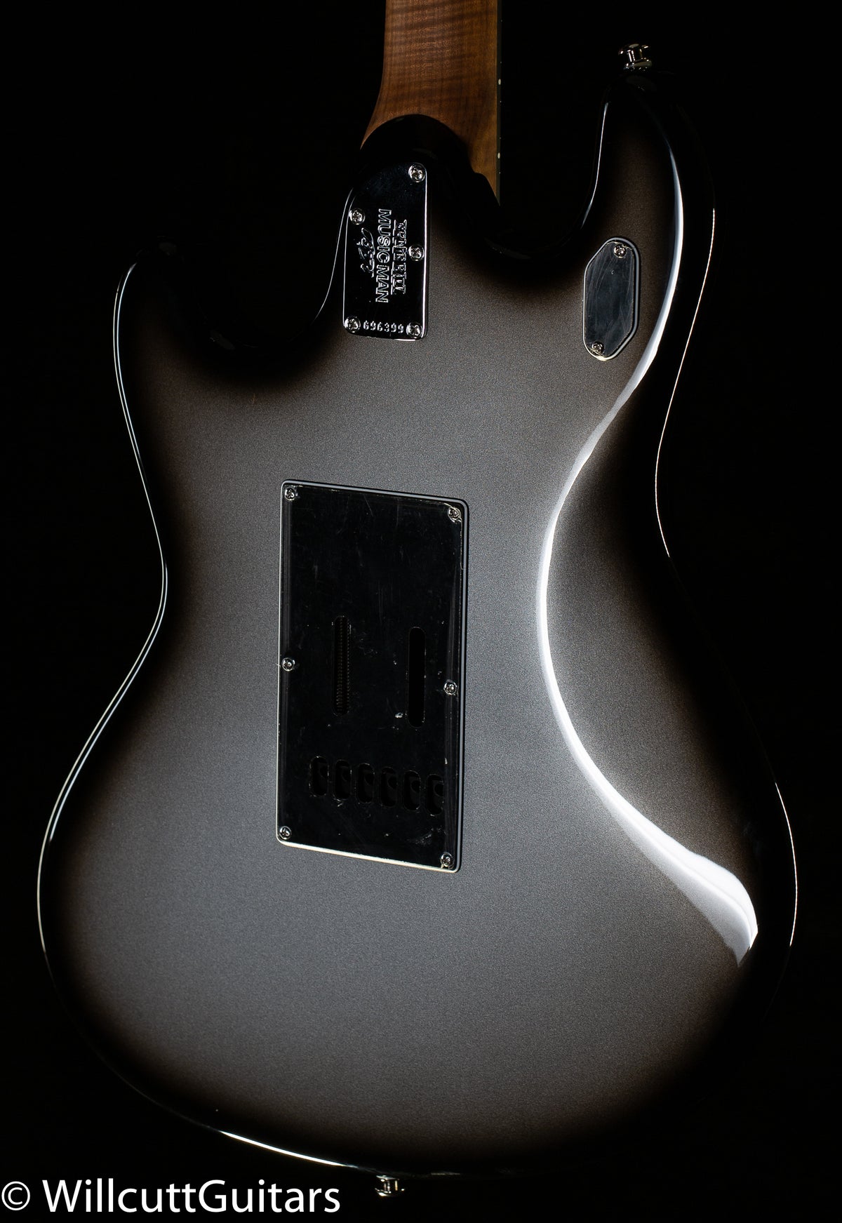 Ernie Ball Music Man Stingray Guitar HH Trem Silver Burst The Governor