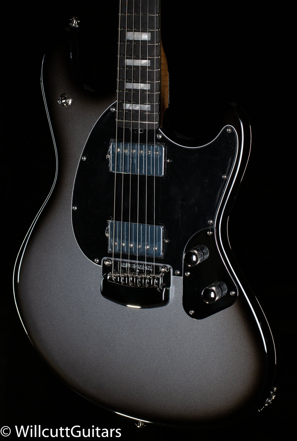 Ernie Ball Music Man Stingray Guitar HH Trem Silver Burst The Governor