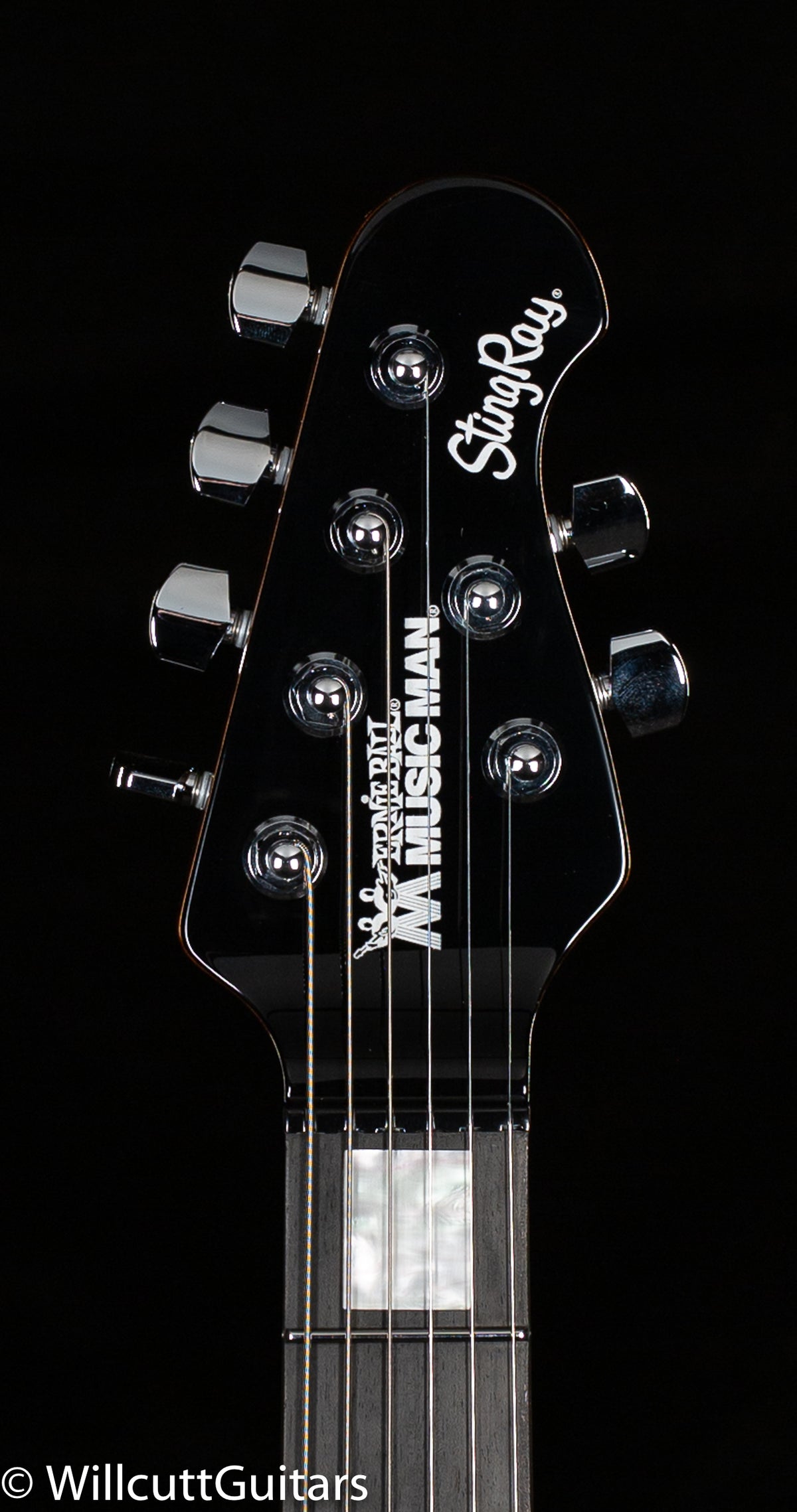 Ernie Ball Music Man Stingray Guitar HH Trem Silver Burst The Governor