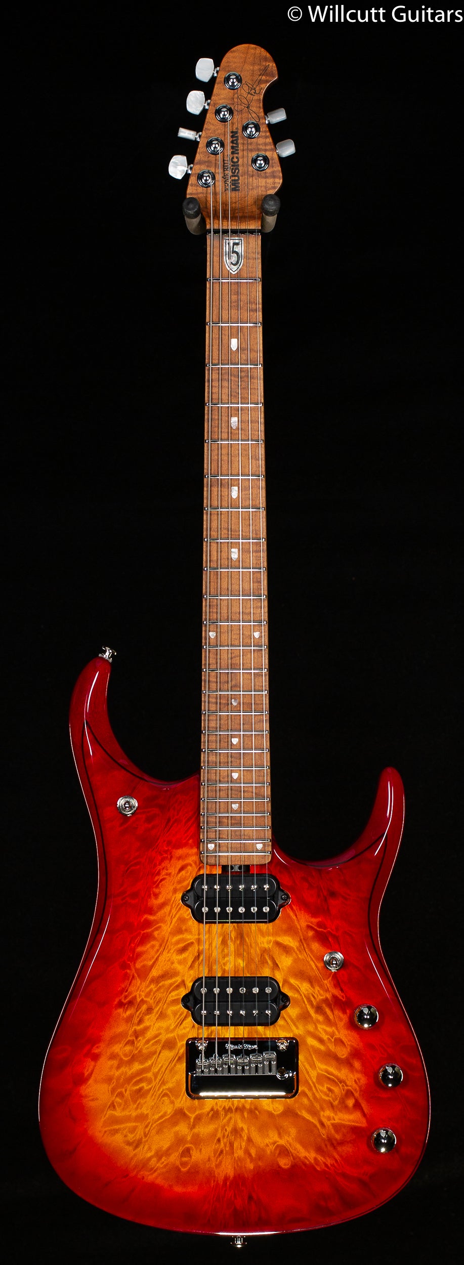 Ernie Ball Music Man JP15 Lava Burst Quilt Willcutt Limited (188)